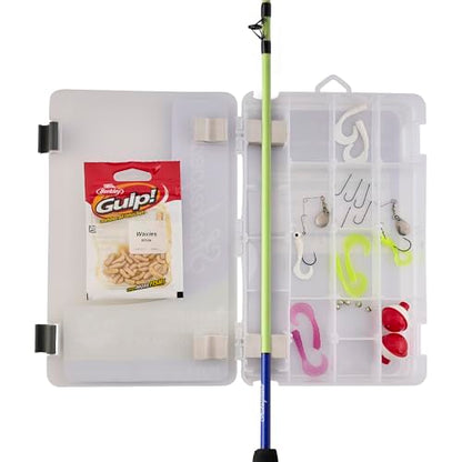 Shakespeare Catch More Fish Spincast Reel and Fishing Rod Combo with Kit - color: Lake/Pond - Yellow, style: 2024 Model