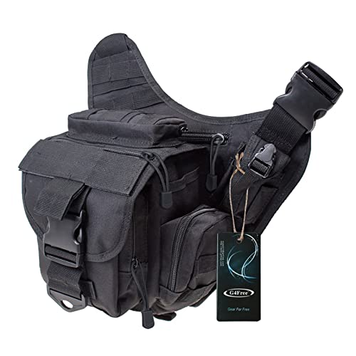 G4Free Multi-functional Tactical Messenger Bag Utility Pouch Versipack - color: Black
