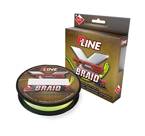 P-Line TCB 8 Carrier 300-Yard Braided Fishing Line - color: Yellow, size: 65 lb