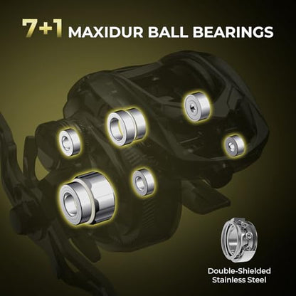 KastKing Spartacus Defender Twin-Tip Fishing Rod and Reel Combo, Spinning & Baitcaster Combo, KastFlex IM7 Graphite 2-Piece Blanks with Backup Tip Section, PTS System, EVA Handles - style: Cast: Right Reel, 7'0"- Mh Rod(2pcs+ Extra Tip)