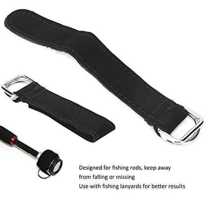 Fishing Tools Rod Tie Strap Fastener Hook Tie Belt Fishing Pole Holder Wrap Band Fishing Rod Strapping Wrap Band