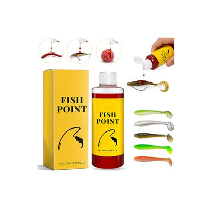 Concentrated Fish Attractant Liquid, Red Worm Fishing Scent Spray for Bait & Lures, 100ml Fish Bait Additive for Trout, Bass, Panfish, Lake River Dock & Freshwater Fishing Gear - color: 1PC