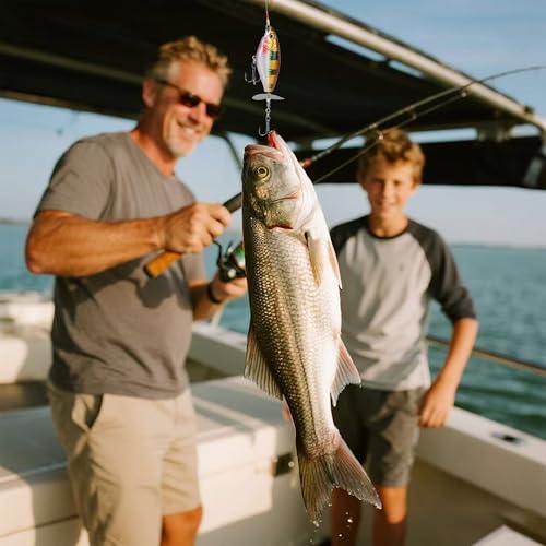 5PCS Glide Bait Fishing Lures Kit, 2026 Surprise Gift for Men & Teen Boys | Fishing Gear for Dad,Bass Fishing Lures Gift Set with Premium Gift Box, Hard & Soft Baits for Bass Trout Pike Salmon - style: 5-g