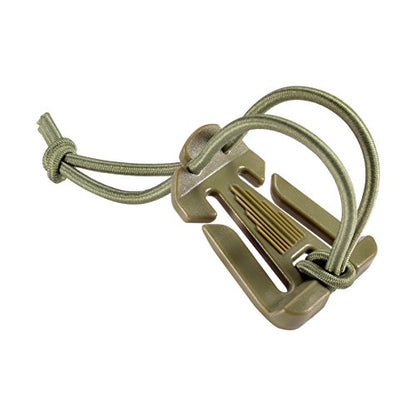 BOOSTEADY 10Pcs Tactical Gear Clip Molle Web Dominators for Outdoor Hydration Tube Backpack Straps Management - color: Od Green