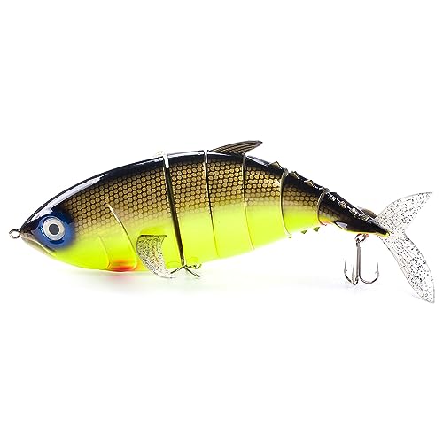 Large Multi Jointed Fishing Lures Bait,Big Giant Fishing Bass Lures,Crankbaits Swimbaits with Treble Hook - color: C1-15.77",36oz