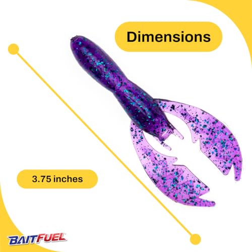 BAITFUEL Baby PACA Craw - color: Junebug