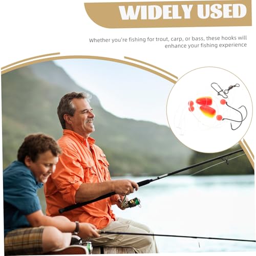 4pcs Sea Fishing Hooks Durable Saltwater Float Hooks for Enhanced Catch Efficiency User-Friendly Design for Shore Boat Pier Fishing Complete Tackle