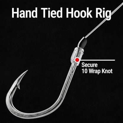 Pre Tied Fishing Hooks with Line Snelled Small Fish Hook Leader Nylon Line Bulk Pack Freshwater Trout Crappie Bluegill Panfish Bait Rig Hand Tied High Carbon Steel Ready to Use Size 16 24 - color: #20, 30Pcs