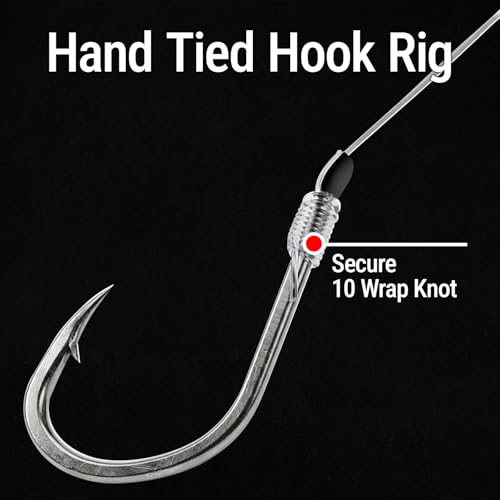 Pre Tied Fishing Hooks with Line Snelled Small Fish Hook Leader Nylon Line Bulk Pack Freshwater Trout Crappie Bluegill Panfish Bait Rig Hand Tied High Carbon Steel Ready to Use Size 16 24 - color: #22, 30Pcs