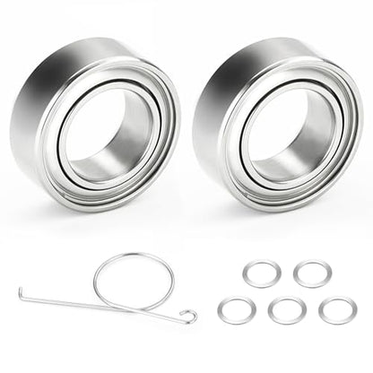 Fishing Reel Knob Accessory Kit 2Pcs Pre-Lubricated Miniature Stainless Steel Ball Bearings Shielded on Both Sides for Shimano, Daiwa and Penn Reels - size: 4 * 7 * 2.5 mm (2 Pcs)
