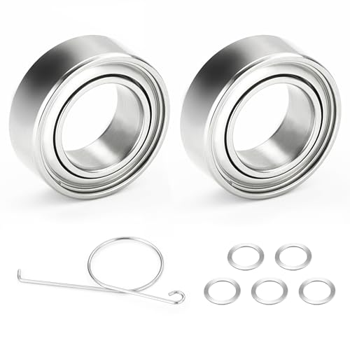 Fishing Reel Knob Accessory Kit 2Pcs Pre-Lubricated Miniature Stainless Steel Ball Bearings Shielded on Both Sides for Shimano, Daiwa and Penn Reels - size: 4 * 7 * 2.5 mm (2 Pcs)