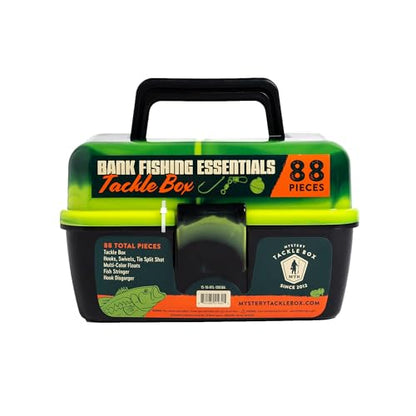 Catch Co Mystery Tackle Box Bank Fishing Essentials - 88 Pieces - Small Tackle Box - color: Green