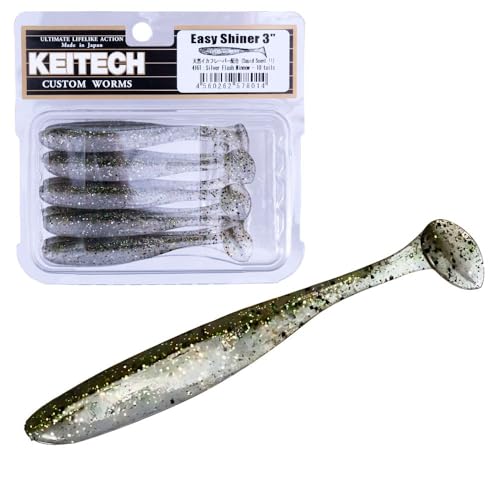 KEITECH Eazy Shiner, Easy Shiner, 3 Inch - color: Bluegill Flash, size: 5"
