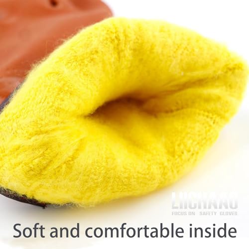 LIICHAAO(1-4 Pairs Insulated&Waterproof,Chemical & Oil Resistant, Freezer Work,Warm Gloves,Non-Slip,Ultra Flexible - size: 4-Pairs (XL)