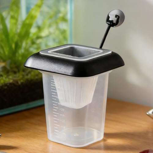 Fish Food Cup | Floating Container with Suction Cup | Fish Food Holder,for Live Bait Freshwater Tank Feeding Care Portion Control