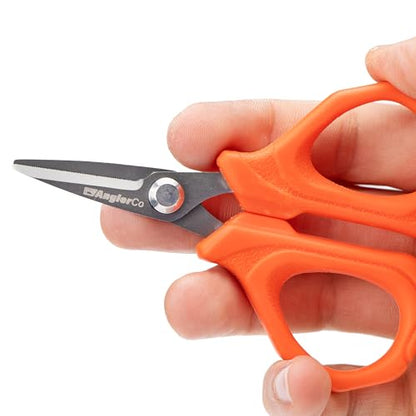 Core Series Braid Scissors – Fishing Line Cutters for Braid, Mono & Fluorocarbon – Teflon-Coated Stainless Steel Blades, Saltwater/Freshwater Line Shears with Non-Slip Grip