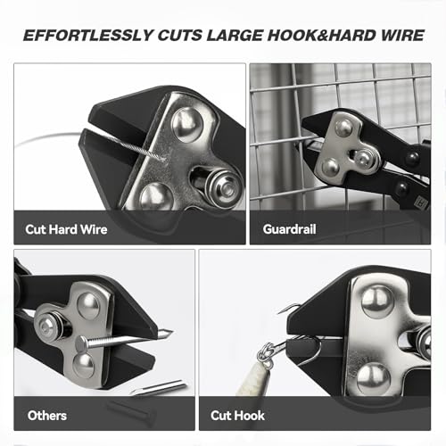 Booms Fishing Hook & Wire Cutter: Upgraded Handle, Cuts Thick Hooks & Bolts - XW43 8.8" Heavy-Duty Fishing Tool