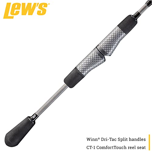 Lew's American Hero Tier 1 Casting Fishing Rod, HM50 Graphite Blank with Stainless Steel Guides, Split Grip EVA Handle, Multicam - size: 7'0", style: Light-power