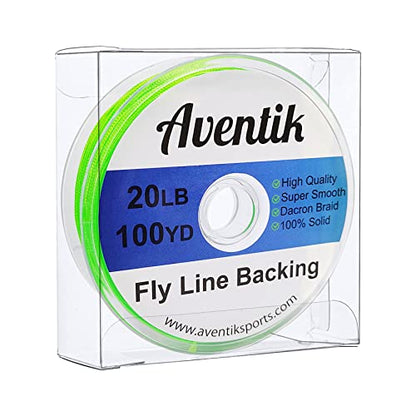 Aventik Dacron Braided Fly Line Backing 100Y/200Y 20LB/30LB - color: Green, size: 20LB,100YARD