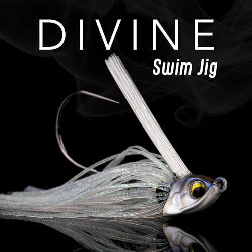 6th Sense – Divine Swim Jig – Bass Fishing – Dock Skipping Swim Jig – Keel-Weighted Belly – Cover Deflecting Design - color: Gizzard Flash, size: 3/8oz.