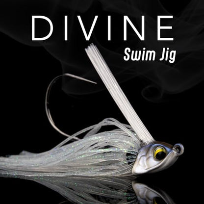 6th Sense – Divine Swim Jig – Bass Fishing – Dock Skipping Swim Jig – Keel-Weighted Belly – Cover Deflecting Design - color: Pro Blue Shad, size: 3/8oz.