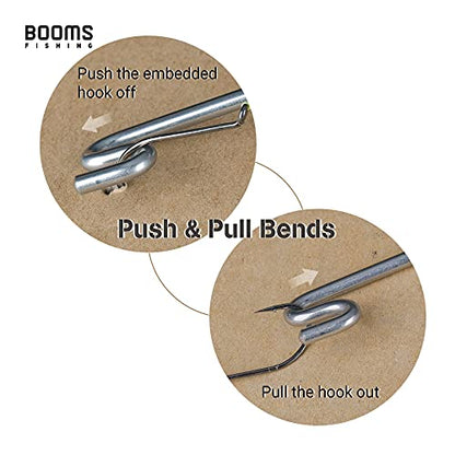 Booms Fishing R08 Fishing Hook Remover Tools Saltwater Dehooker Shark Hook Remover 10 inches - color: Black