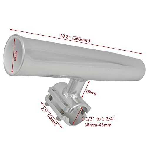 2Pcs Aluminum clamp on Fishing Rod Holder for Rails 1-1/2" to 1-3/4"