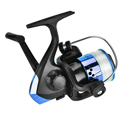 Fishing Reels,Light Weight, Ultra Smooth Powerful,Size 500 is for Ultralight/Ice Fishing,for Reel Rod, Raft Rod(Electroplating Blue)