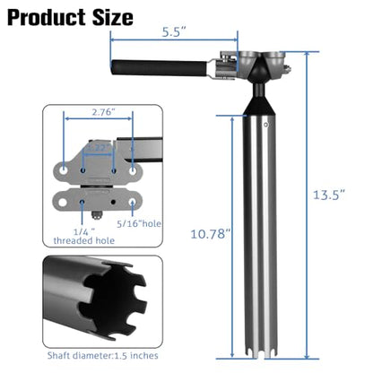 Boat Grill Mount Compatible for Rectangular Grill,Rod Holder Mount,for Boat Cutting Board/Bait Cutting Board/Fillet Table