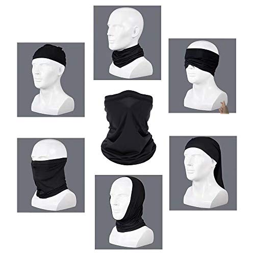 6 Pieces Summer Face Cover Scarf Mens Neck Gaiter For Men Women UV Protection Face Breathable Sun Protection Cycling Running - color: 2 White+2 Blue+2 Red