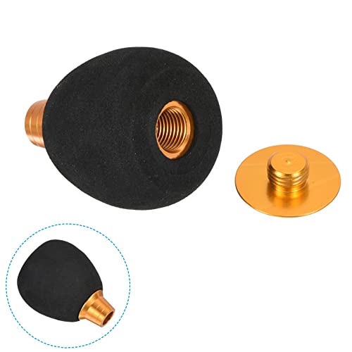 PATIKIL Fishing Reel Handle Knob, Lightweight EVA Fishing Reel Power Knob Handle Grip for Fishing Reel Replacement Parts - color: Gold