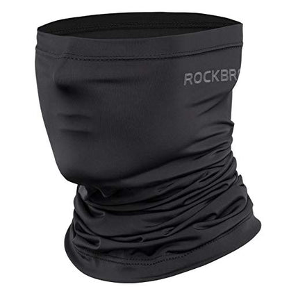 ROCKBROS Cooling Neck Gaiter Bandana Face Mask for Men Neck Gaiters Summer Half Face Scarf Cover Sun UV Protection - color: Black