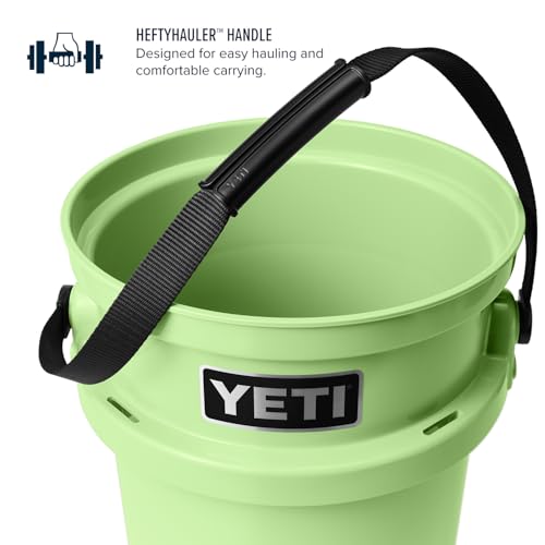 YETI Loadout 5-Gallon Bucket, Impact Resistant Fishing/Utility Bucket - color: Key Lime