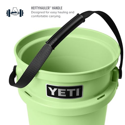 YETI Loadout 5-Gallon Bucket, Impact Resistant Fishing/Utility Bucket - color: Key Lime