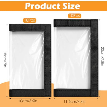 20 Pcs Clear PVC Fishing Lure Wraps Fishing Lure Covers Large and Medium Size Hook Protectors for Safe Tangle Free Bait Storage and Rod Organization