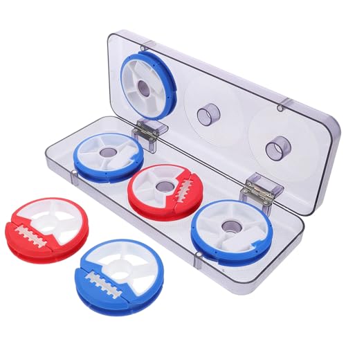 LIOOBO Silicone Main Line Box Spools Fishing Tackle Kit Box Trout Gear Line Holder for Easy Storage Random Color