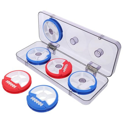 LIOOBO Silicone Main Line Box Spools Fishing Tackle Kit Box Trout Gear Line Holder for Easy Storage Random Color