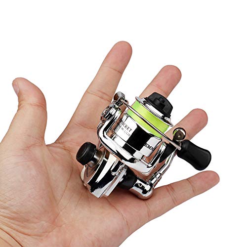 Lixada Fishing Rod Reel Combo Mini Pen Fishing Pole Kit Telescopic Fishing Rod Spinning Reel Combo Kit - color: Gold, size: 1.0 m