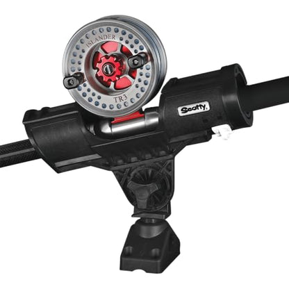 Scotty 0400-BK Rod Holder, Orca W/0241 Side/Deck Mount | Designed for Big Game Fish