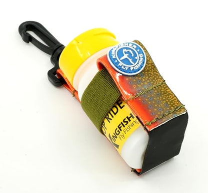 Loon Outdoors Top Ride Powder Dry Fly Floatant with Kingfisher Dry Shake Holder - color: Brook Trout