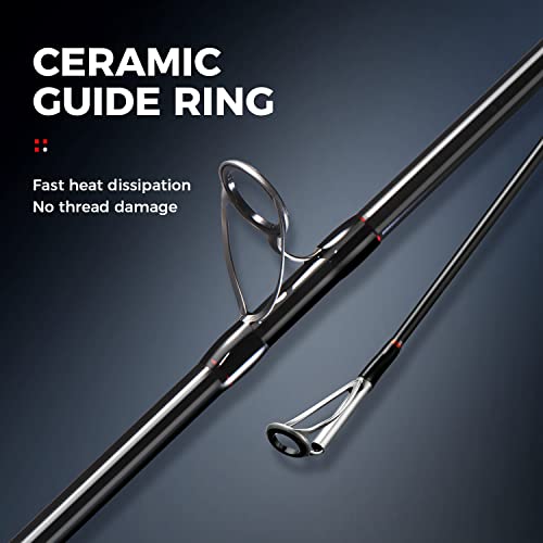 BERRYPRO Surf Spinning Rod Carbon Fiber Surf Rod Travel Fishing Rod (9'/10'/11'/12') - style: 10'-spinning-2pc