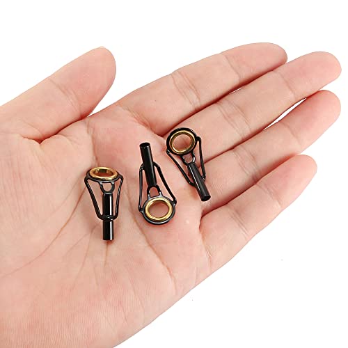 PATIKIL Fishing Rod Tips Repair Kit Stainless Steel Ring Guide for Saltwater Freshwater Fishing - size: 3.4mm