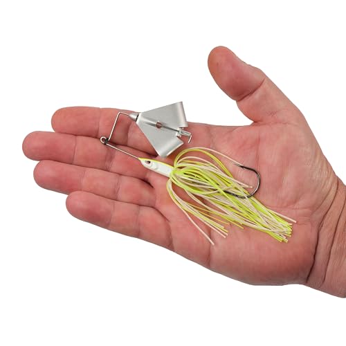 Berkley Skirted Riveter Fishing Buzzbaits - color: White Chartreuse, size: 1/4 oz