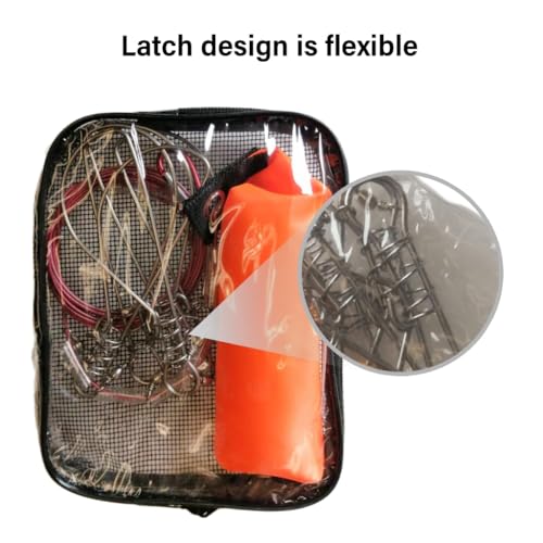5m 10m Fishing Lock Belt Fishing Stringer Live Fish Lock Buckle with Float Stainless Steel Fish Snap Fishing Tackle
