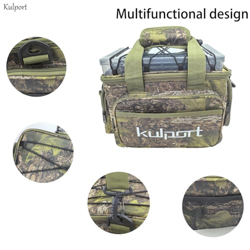Fishing Tackle Bag with One 3600 Tackle Box for Freshwater Fishing or Saltwater Fishing Non-Slip Shoulder Strap & Suitable for 3700/3600/3500 Tackle Box - color: Tackle Bag with One 3600 Box