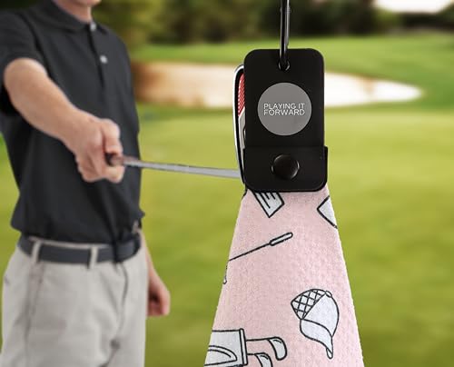 Magnetic Golf Towels for Golf Bags with Clip & Ultra Strong Magnet - Waffle Weave Microfiber Towel for Secure Hold on Bags & Carts - Ideal Club Cleaner & Accessories - Doodle Sketch - color: Doodle Sketch