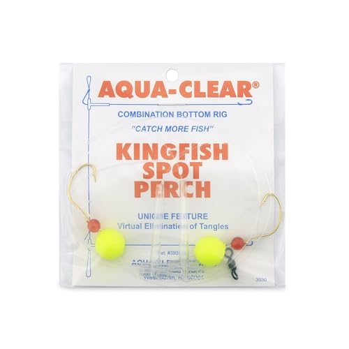 Aqua-Clear Hi-Lo Combo Rig - Bead/Float - color: Red/Chartreuse, style: Kahle