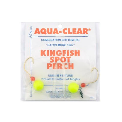 Aqua-Clear Hi-Lo Combo Rig - Bead/Float - color: Red/Chartreuse, style: Kahle