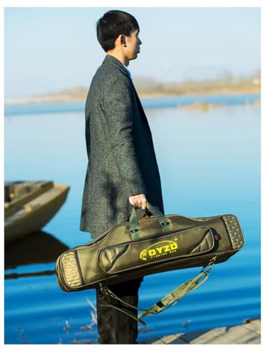 Fishing Rod Carrier Reel Case Bags Organizer Travel Carry Holder Pole Storage for Fishing and Traveling (2 layers/80cm-31.5inch) - color: 2 layers/80cm-31.5inch