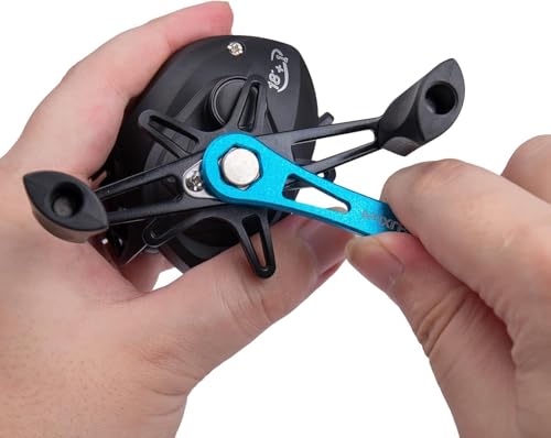 Fishing Reel Cleaning, Repair & Maintenance Kit, 30-in-1 Precision Electric Screwdriver Set for Spinning & Baitcasting Reels - color: Blue
